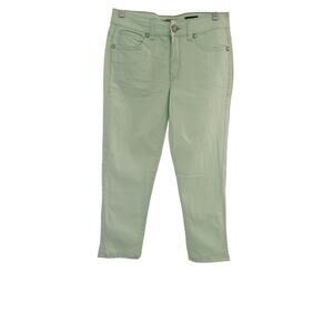 Nine West Vintage American Collection Vintage Boho Skinny Jeans Lime Green